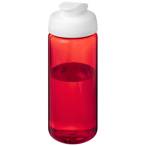 Bouteille sport promotionnelle 600 ml H2O Active® Octave Tritan™ Rouge / Blanc